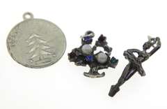 Fun Sterling Silver Group Lot of 5 Charms