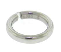 Dazzling 18kt White Gold Tension Set Round Diamond Ring