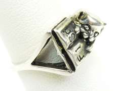 Kabana Sterling Silver Cat Ring, Size 8