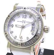 Ladies Officina Del Tempo White Gemstone Accent Watch