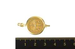 10K Yellow Gold FBI 10 Years Fidelity Bravery Integrity Pendant/Pin