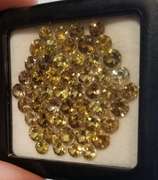 Collectors 27.94ct set of rare UNHEATED yellow Tanzanite!
