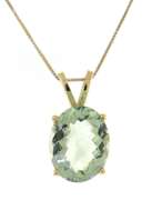 Gorgeous Oval Aquamarine Pendant on Chain