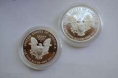 2 1998 Silver Eagles With Boxs and Papers