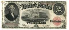 Nice 1917 Series Large Size $2 Legal Tender Note