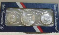 1976 Sil Unc 3 pc BiCentennial 40% Sil