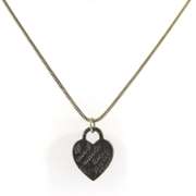 Mignon Faget Fleur De Lis Heart Necklace