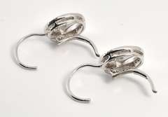 Charming Diamond Earrings in 14K White Gold