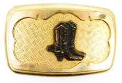 Vintage Western Cowboy Boots Belt Buckle