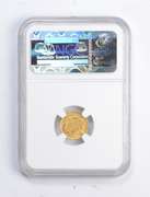 MS62 1857 $1.00 Indian Princess Head Gold Dollar - Graded NGC