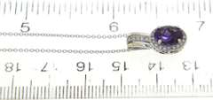 Powerful White Gold Amethyst & Diamond Necklace