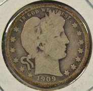 1909 Barber Quarter