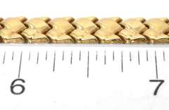 Slick Two-Textured Bracelet in Yellow Gold