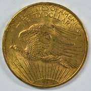 Exceptional Choice BU 1908 No Motto St Gaudens $20 Gold