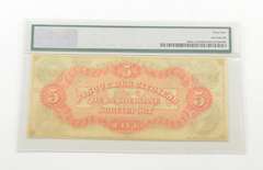 $5 18XX Citizens Bank Of Louisiana At Shreveport PMG 64 Choice UNC