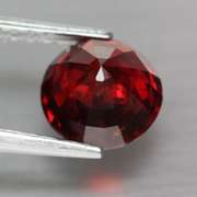 Top cherry red 2.73ct Spessartite Garnet solitaire