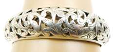 Silpada Sterling Filigree Hinged Bangle Bracelet
