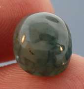 Glistening sea green 4.59ct untreated Grandidierite cabochon