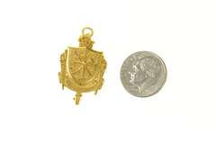 10K Yellow Gold FBI 25 Years Fidelity Bravery Integrity Pendant/Pin