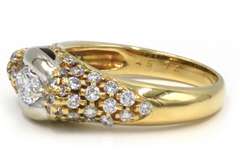 Dazzling 18kt YG Yellow Gold Oval Diamond Ring