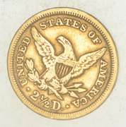 1849 $2.50 Liberty Head Gold Quarter Eagle