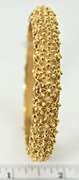 Highly Decorative 18K Bangle Bracelet