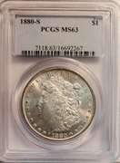 Certified Morgan Silver Dollar 1880-S