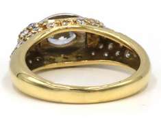 Dazzling 18kt YG Yellow Gold Oval Diamond Ring