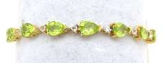 Sweet Peridot & Topaz Bracelet in Vermeil