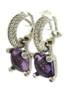 Judith Ripka Amethyst Drop Earrings