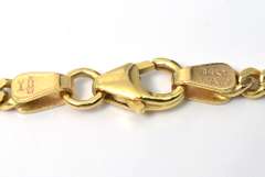 Heavy 24-Inch Curb-Style Chain in 14KT Yellow Gold