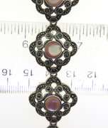 Sterling silver Marcasite Gemstone Bracelet