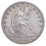 1855-O Seated Liberty Half Dollar