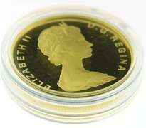 Two gold coins 1985 and 1986 Canadian 100 Dollar Commemorative Coins
