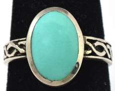 Lovely Blue Stone Ring in Sterling Silver