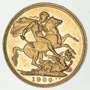 1900-S Australia 1 Sovereign - World Gold Coin