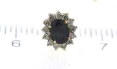 Pleasing Oval Sapphire and Diamond Halo Earrings