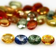 Glittering 7.17ct fancy color Sapphire set