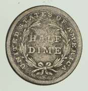 1837 Seated Liberty Half Dime - Circulated