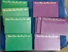 Estate Lot OF Proof Sets from The 1990s 9 total Sets