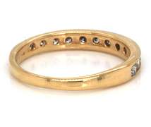 Pretty 14kt YG Channel Set Diamond Ring