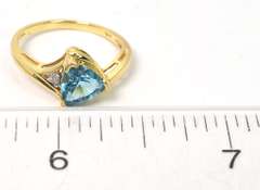 Elegant Topaz Ring in 14KT