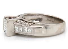 Brilliant 14kt WG Invisible Set Diamond Ring
