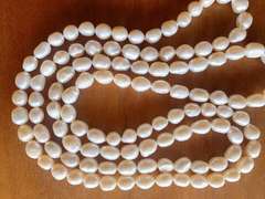 Beautiful 46 inch Long Pearl Necklace