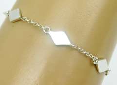 Silpada Diamond Shaped Sterling Silver Bracelet