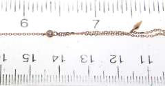 Charming Rose Gold Diamond 2 Strand Necklace