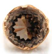 Fabulous 10kt YG Smokey Quartz Ring