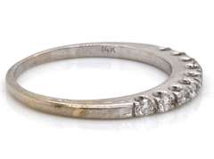 Simple 14kt WG Diamond Ring