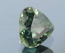 Stunning heart cut .98ct blue green Australian Sapphire