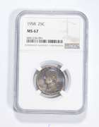 MS67 1958 Washington Quarter - Graded NGC